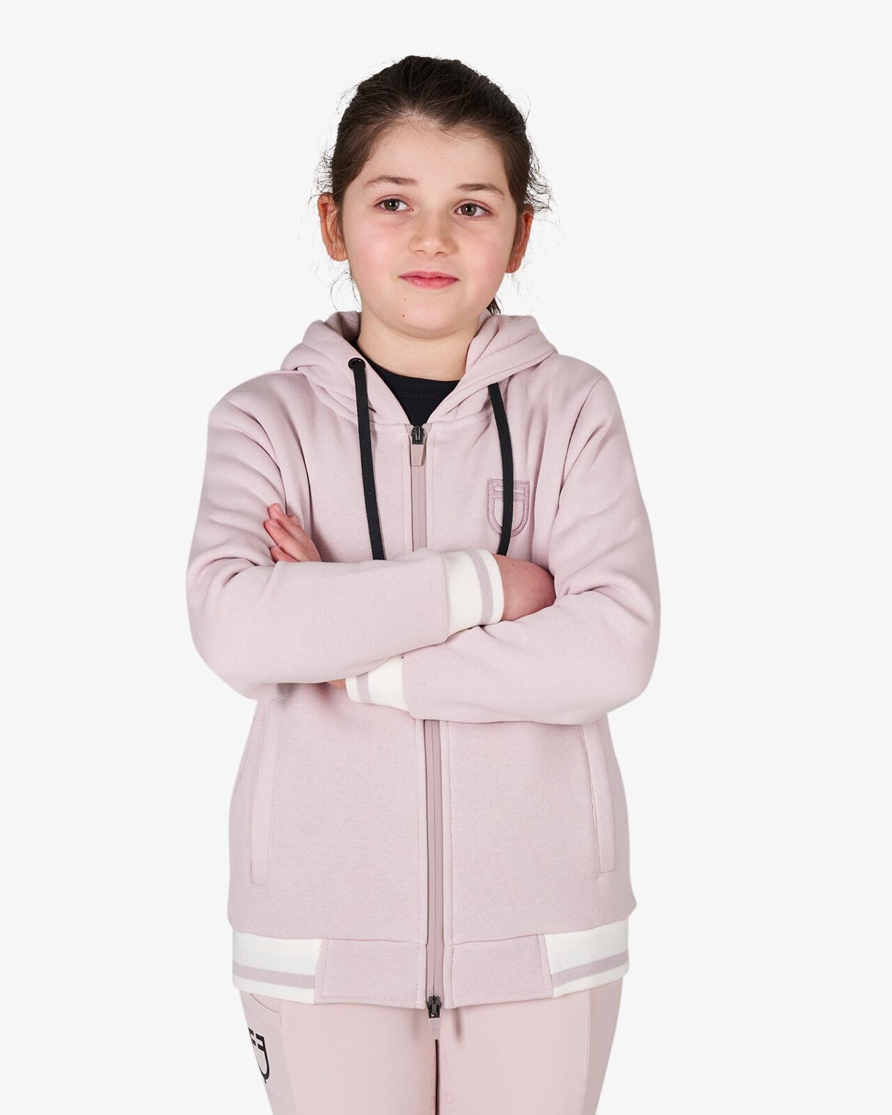 Kids' unisex hoodie with front zip