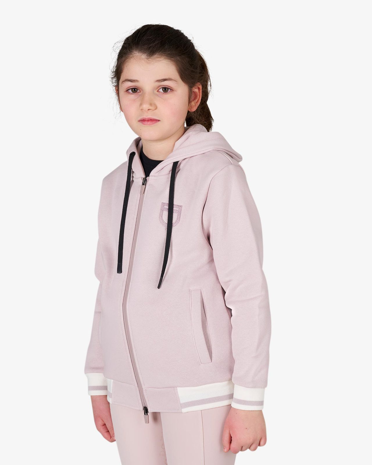 Kids' unisex hoodie with front zip