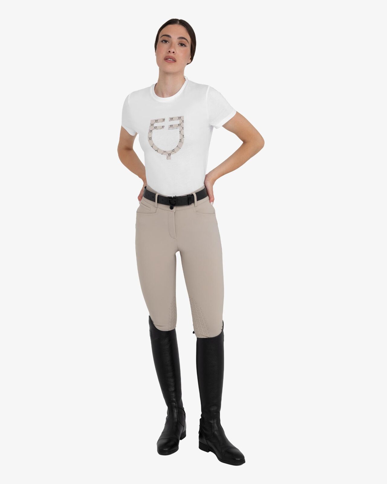 Women's high-waisted knee grip breeches