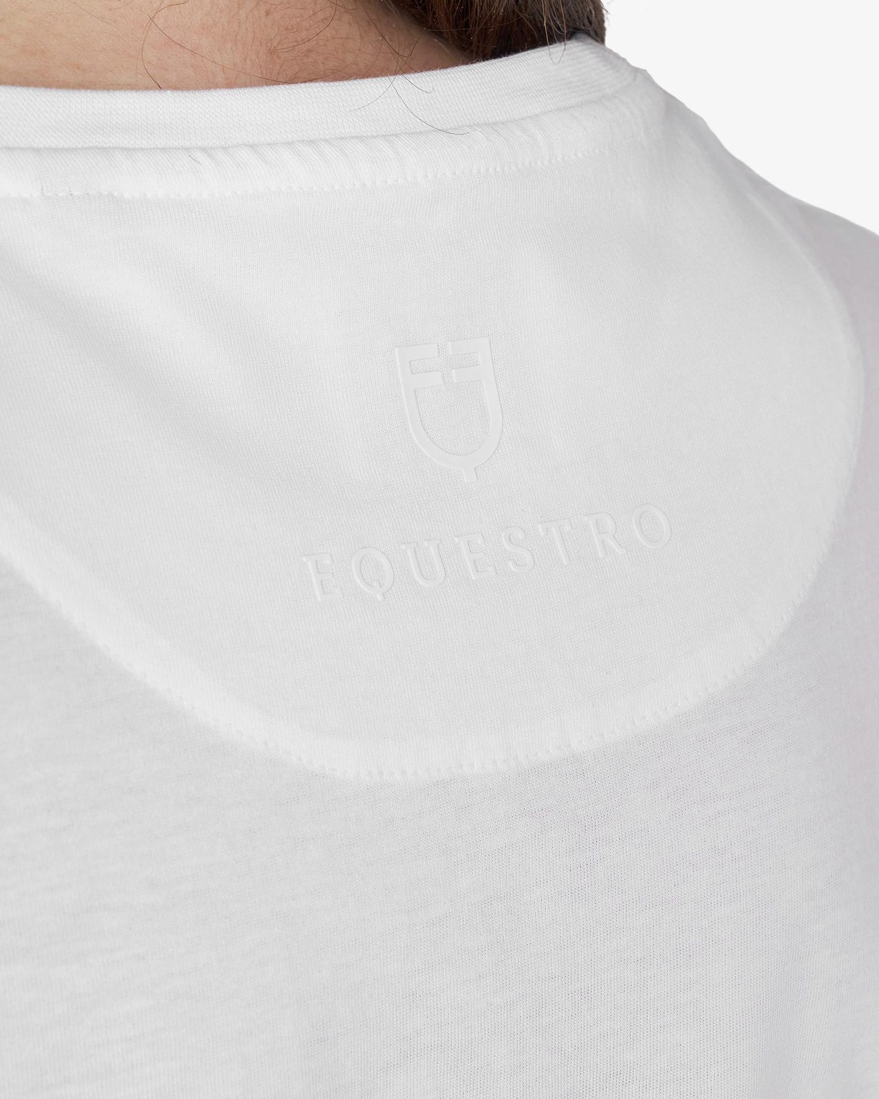 Women's T-shirt with rhinestone logo and lettering
