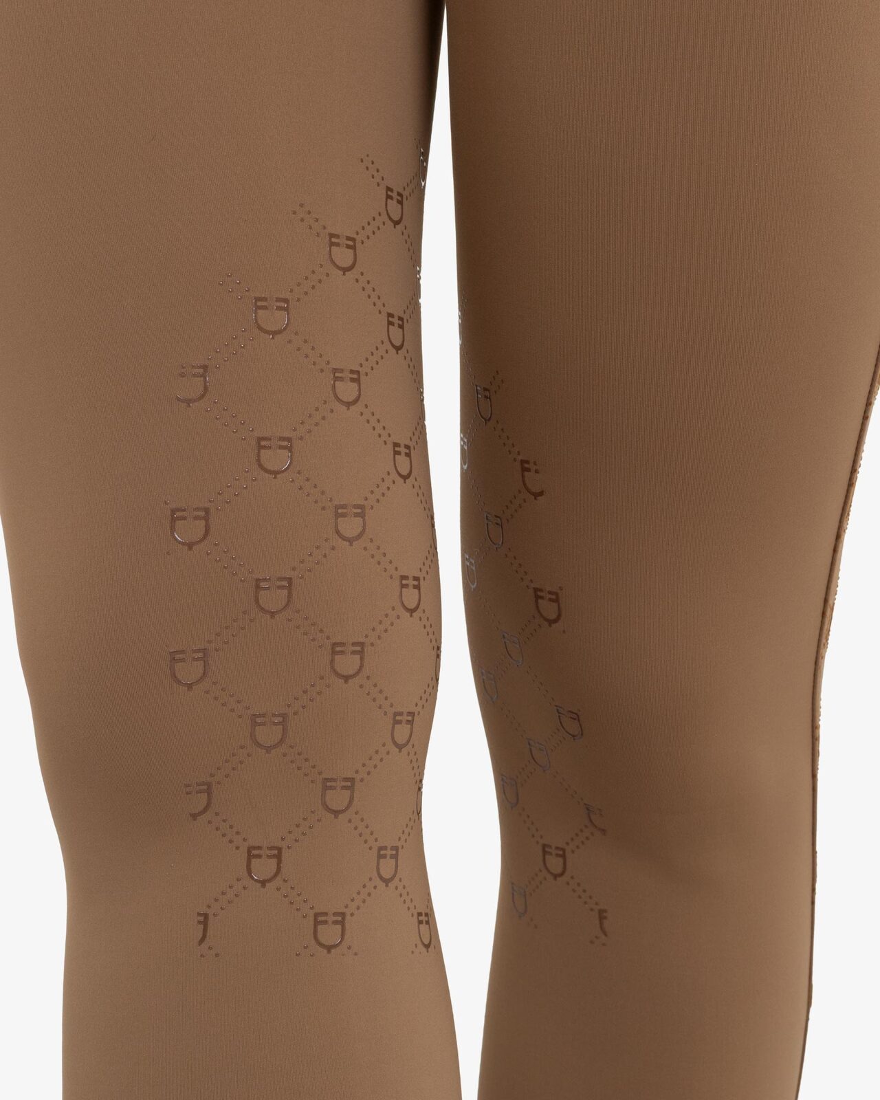 Women's high-waisted leggings in technical monogram fabric