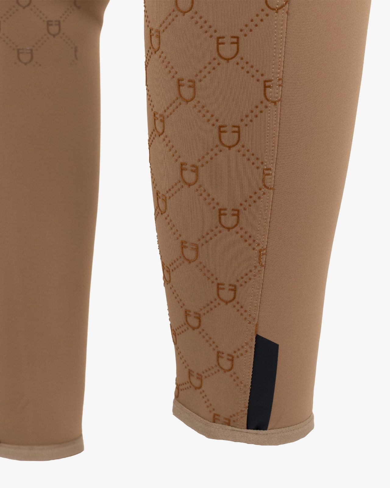 Women's high-waisted leggings in technical monogram fabric