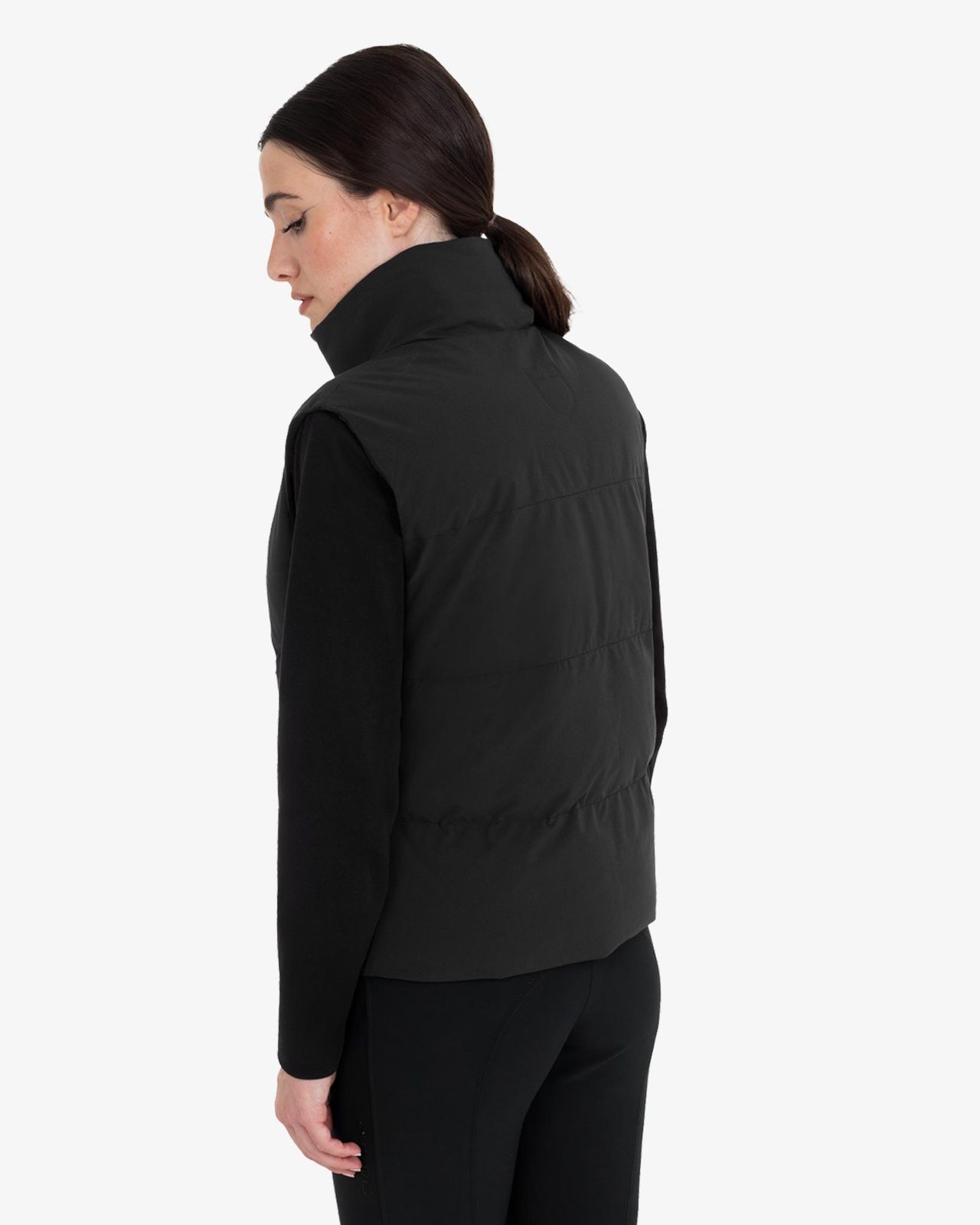 Women's padded high collar vest
