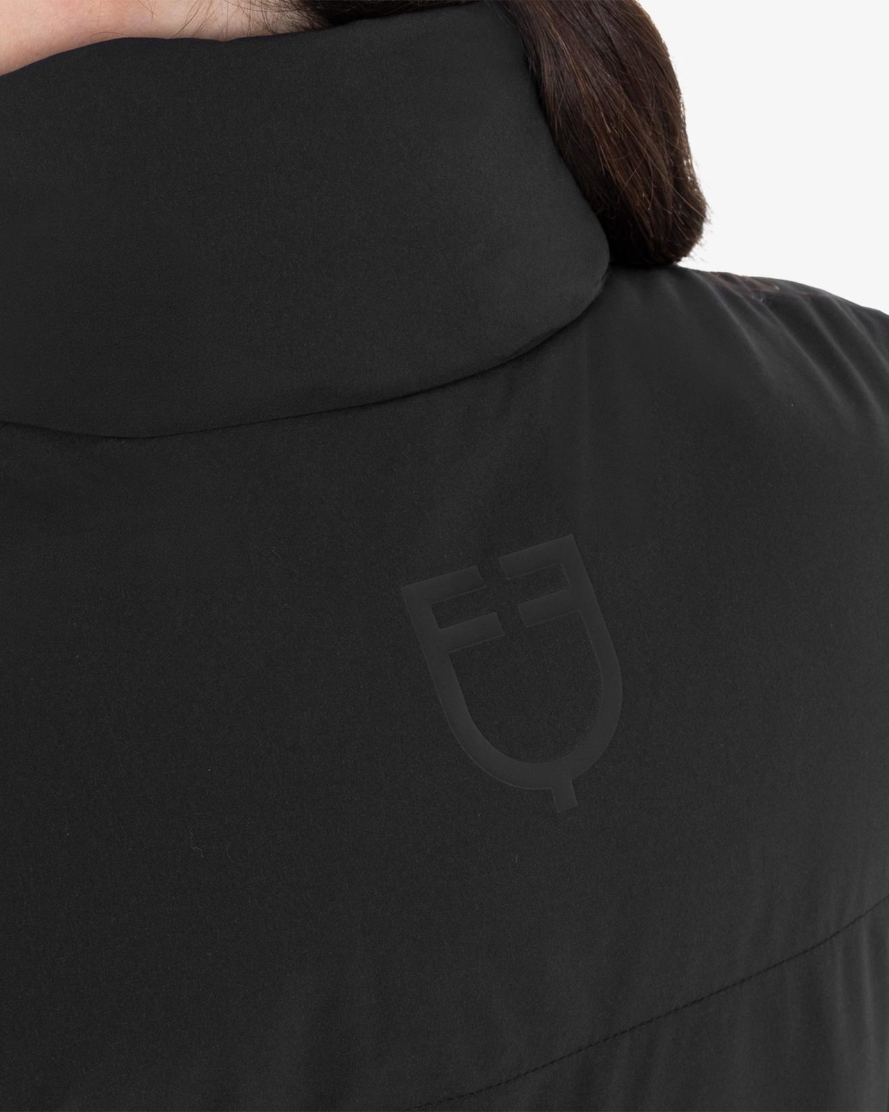 Women's padded high collar vest