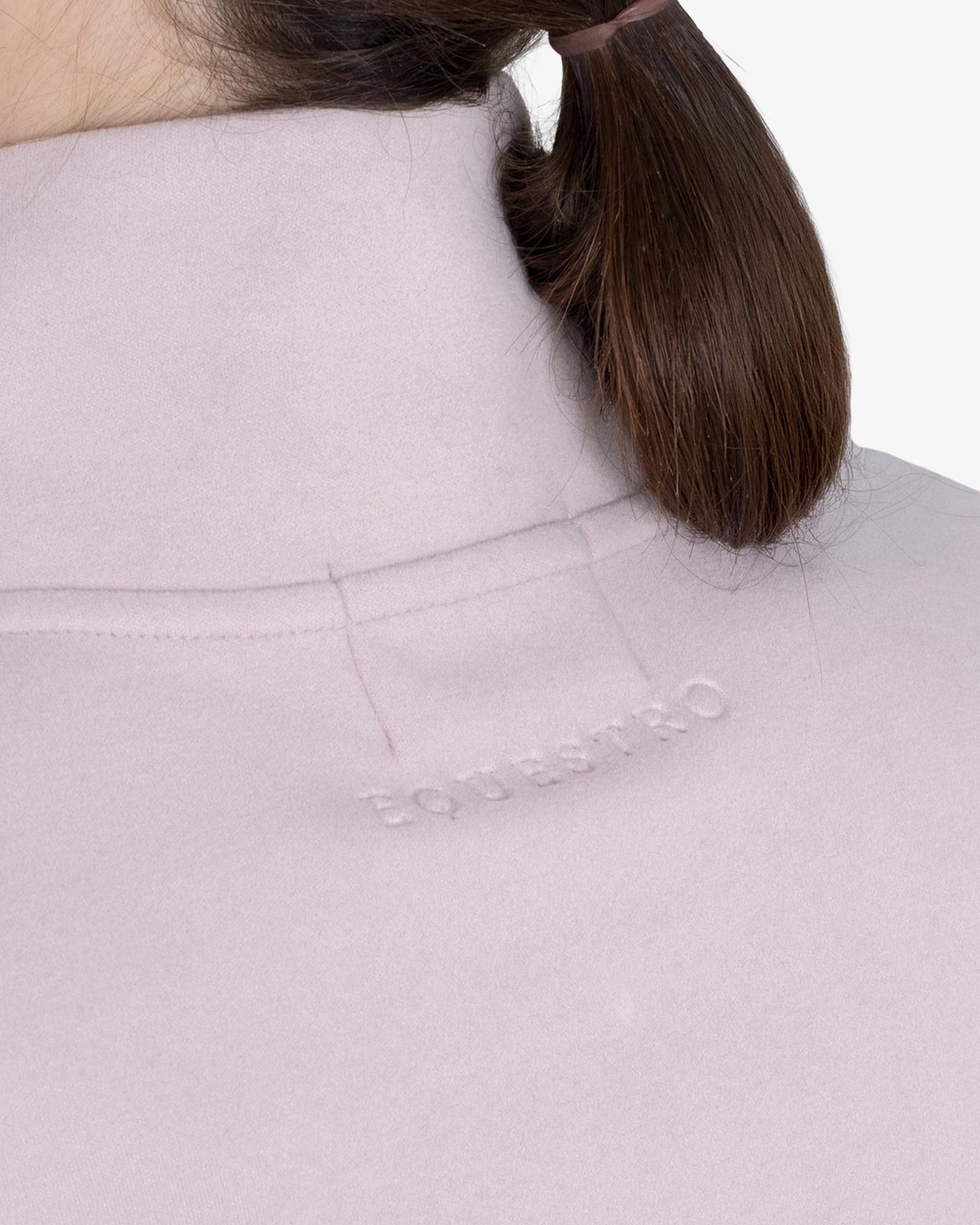 Women’s high-neck fleece sweatshirt with 3/4 zip