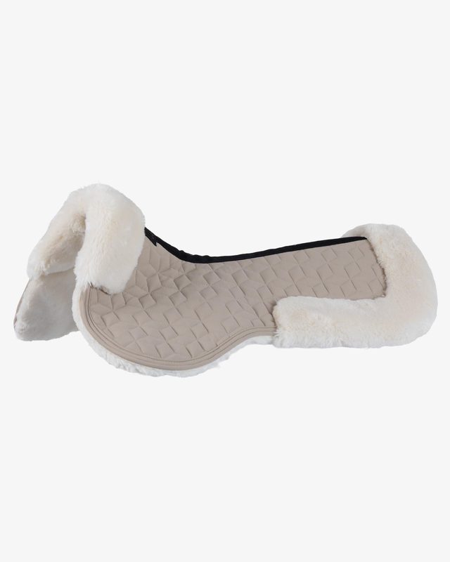 Pad in technical fabric and sheepskin with cube quilting