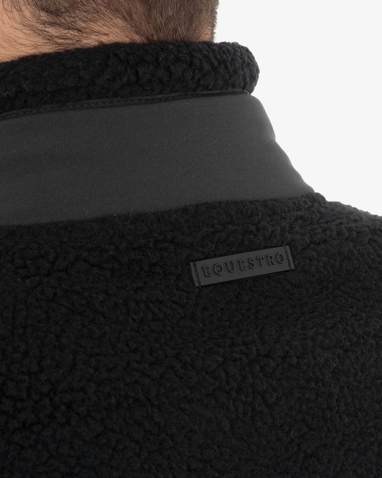 Men’s teddy fleece vest with front pocket