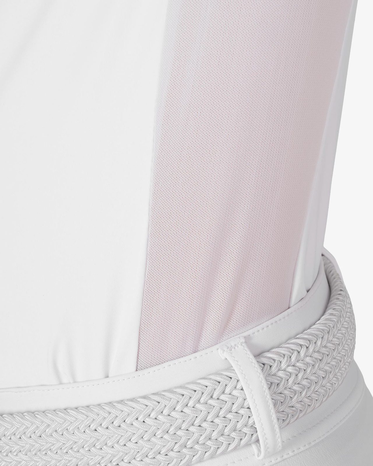 Girls' competition polo shirt with micromesh inserts