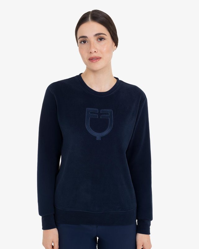 Women's fleece crewneck sweatshirt
