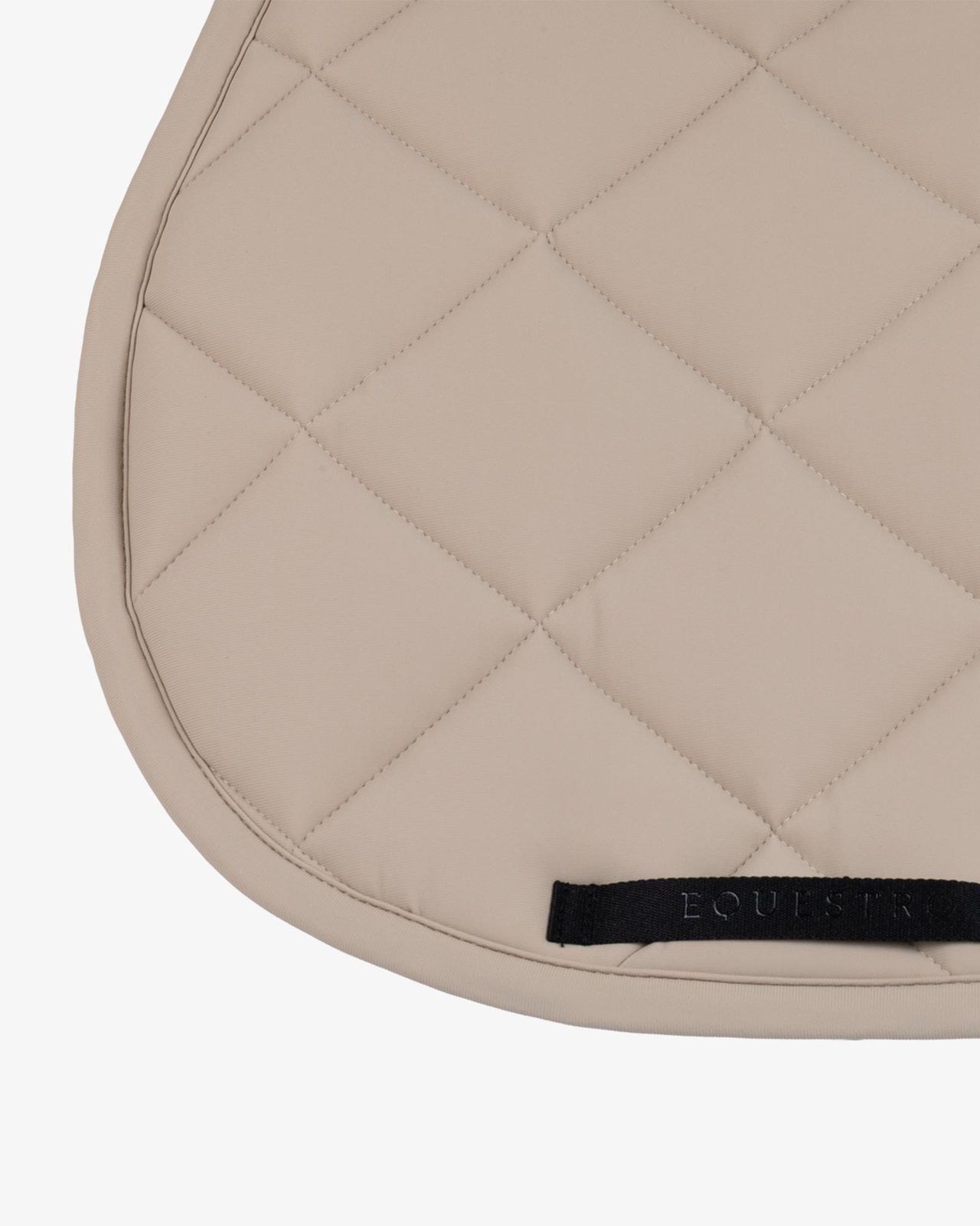 Jumping saddle pad with diamond quilting and embroidered logo