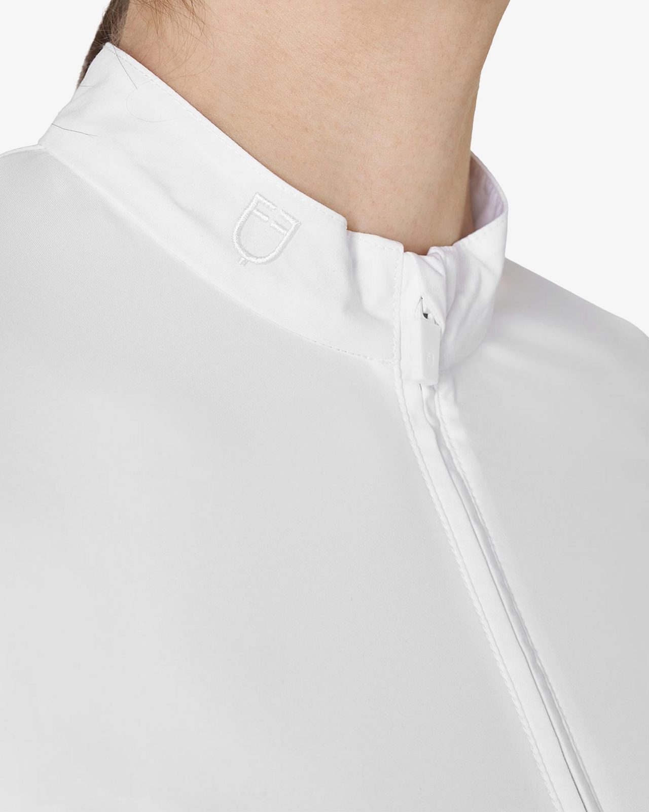 Women’s basic competition polo shirt with mesh inserts