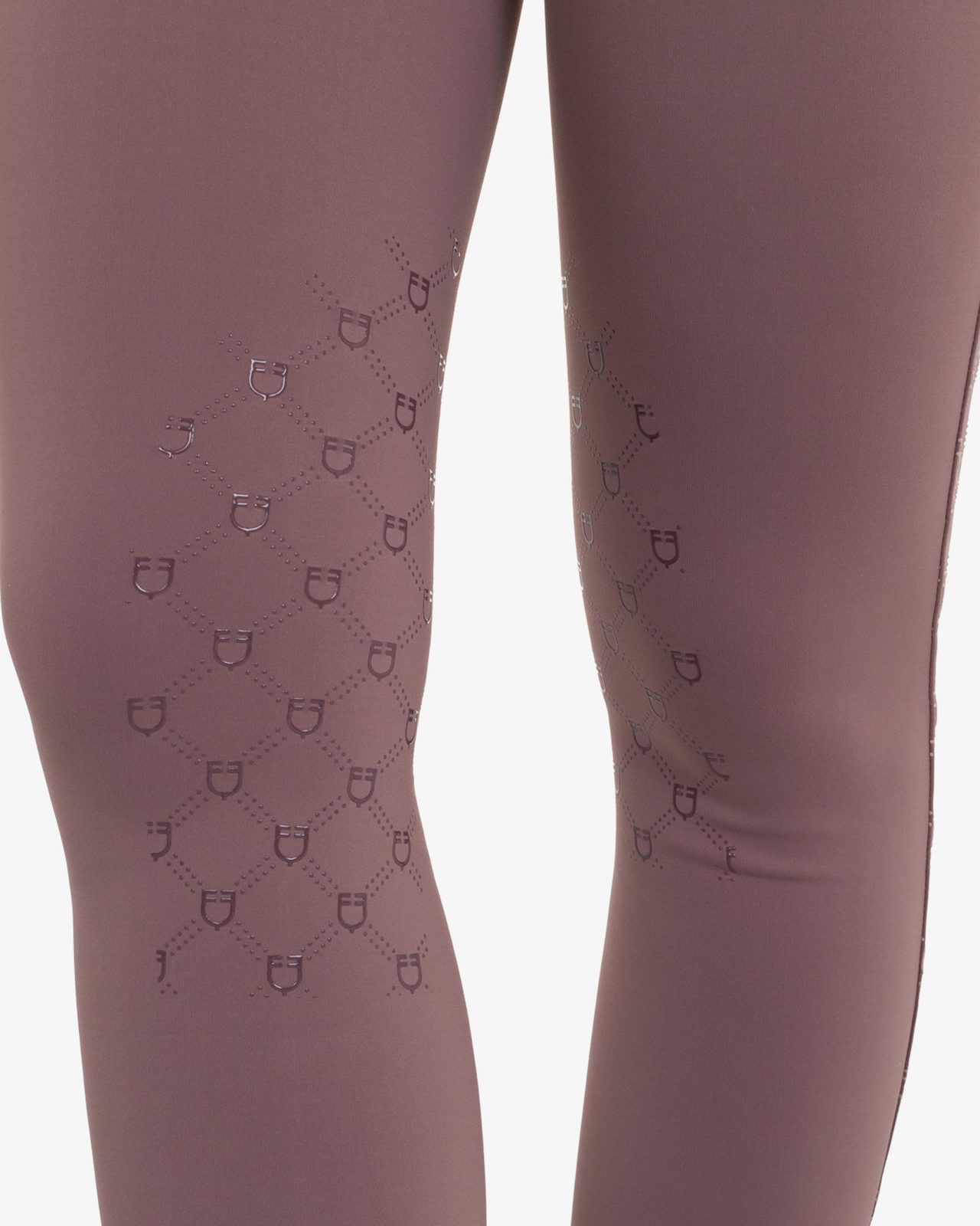 Women's high-waisted leggings in technical monogram fabric
