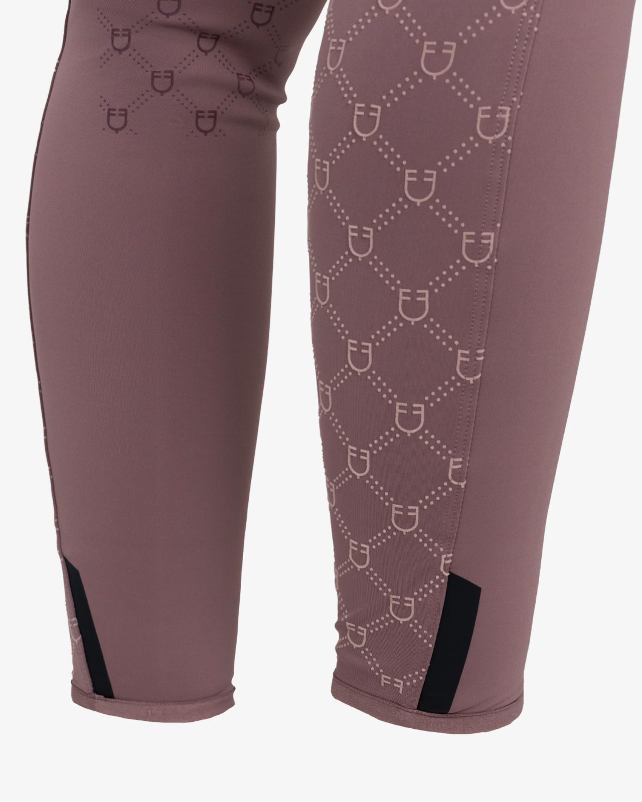 Women's high-waisted leggings in technical monogram fabric