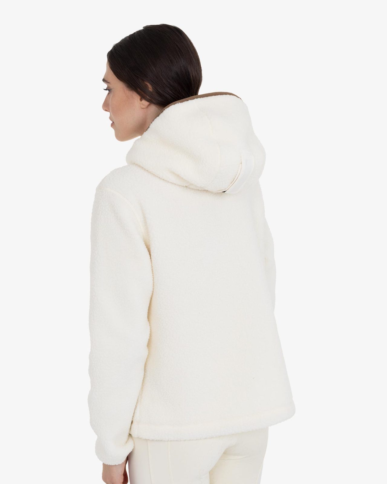 Women's teddy fleece hoodie with zip