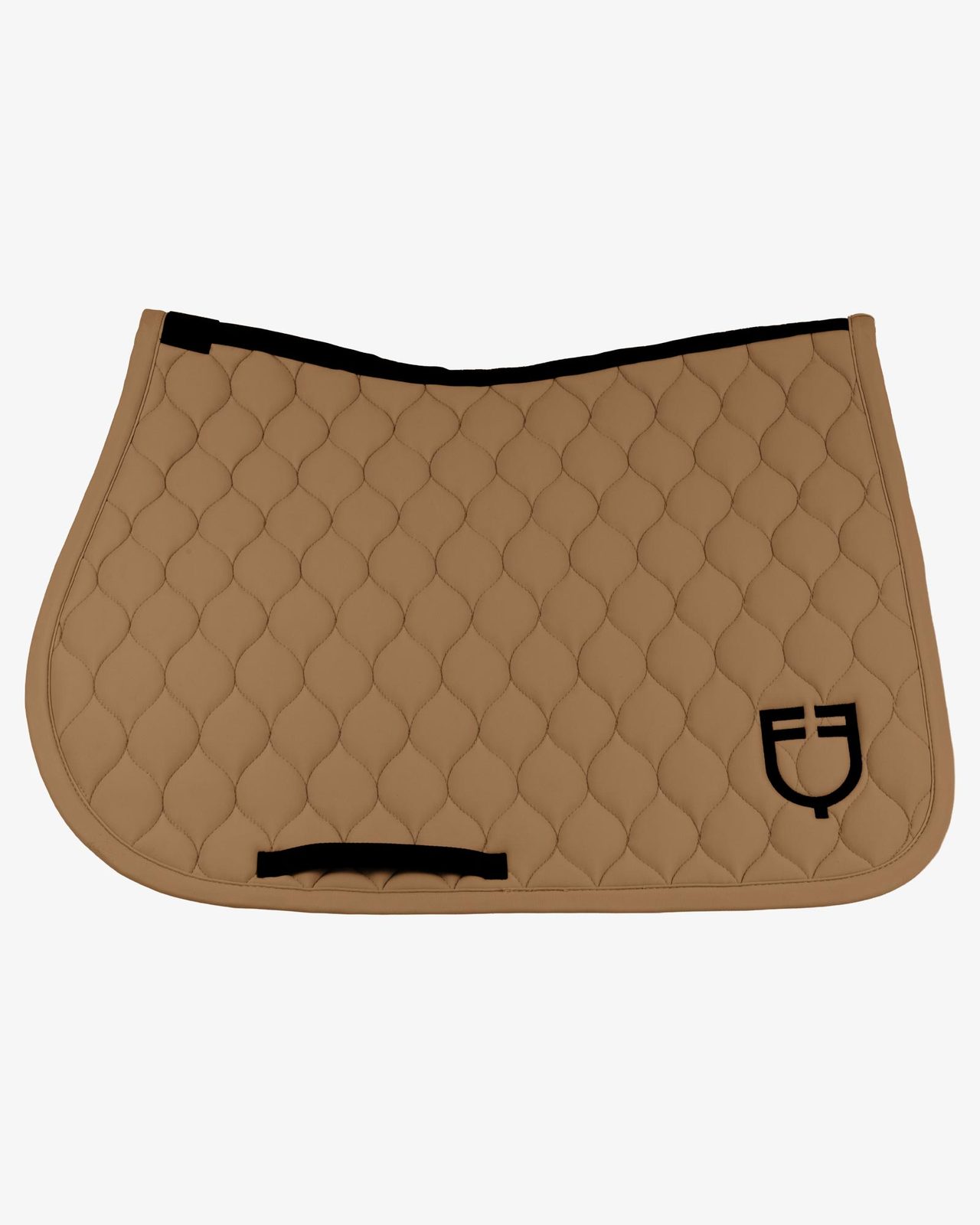 Jumping saddle pad with onion quilting