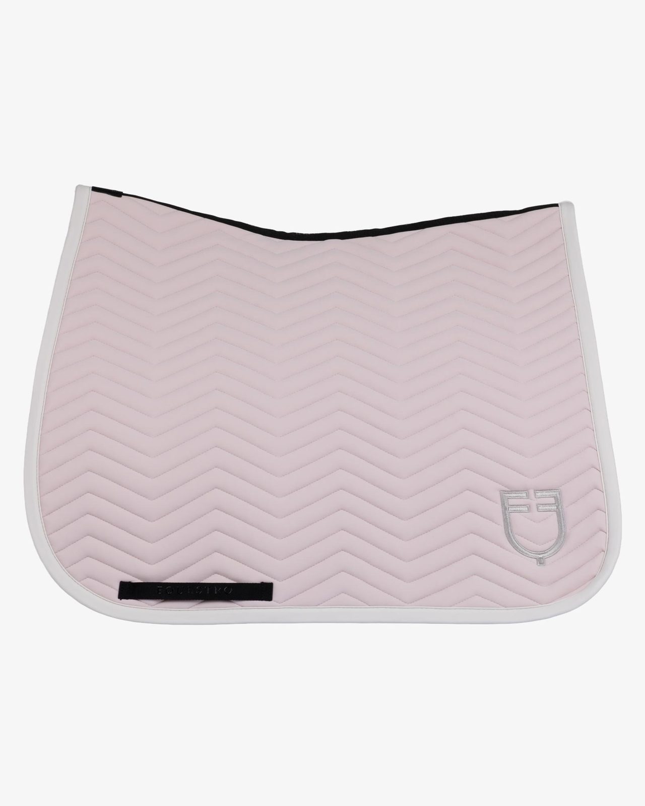 Dressage saddle pad with wave quilting