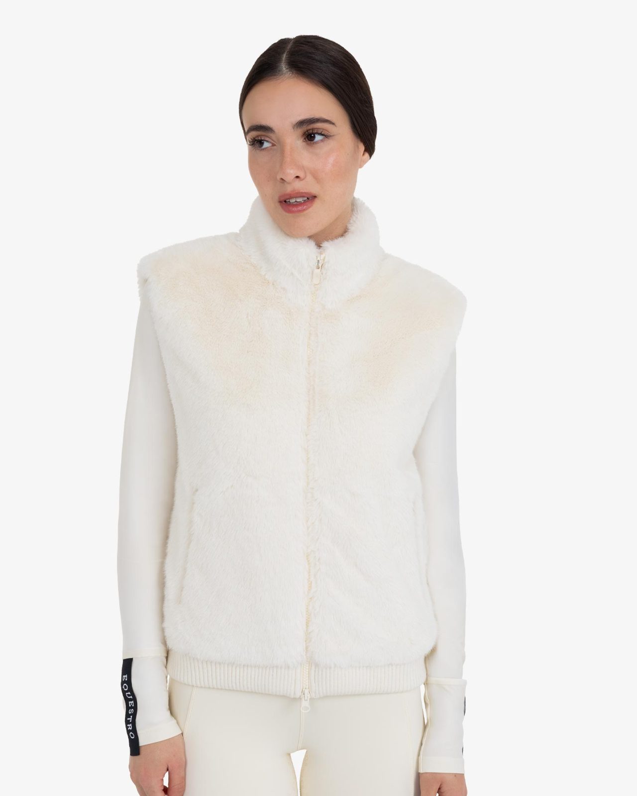 Women's faux fur vest