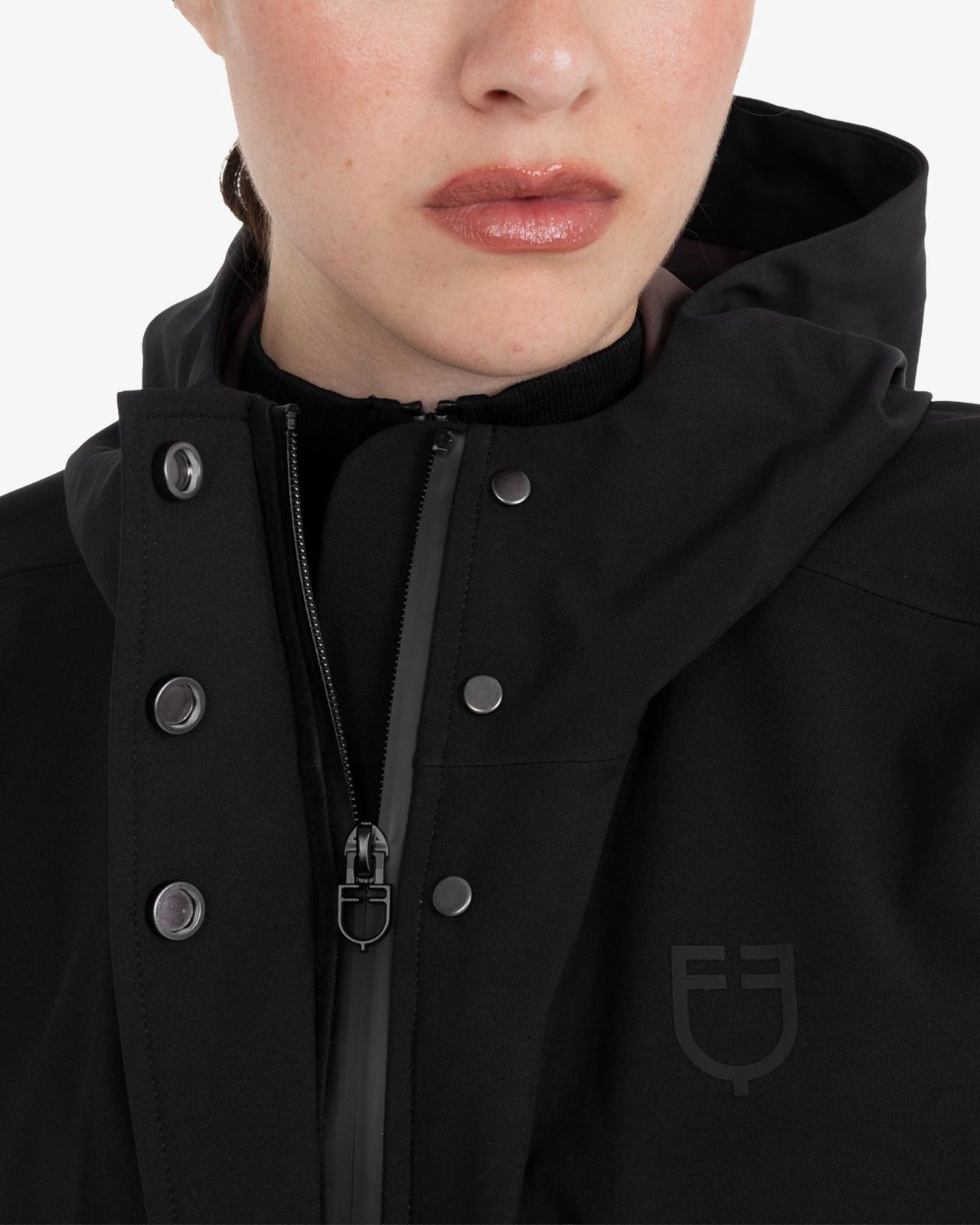 Women's technical waterproof cape