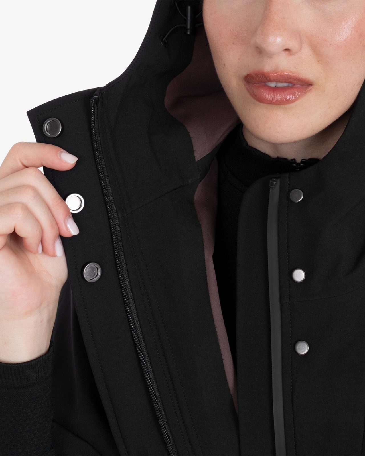 Women's technical waterproof cape