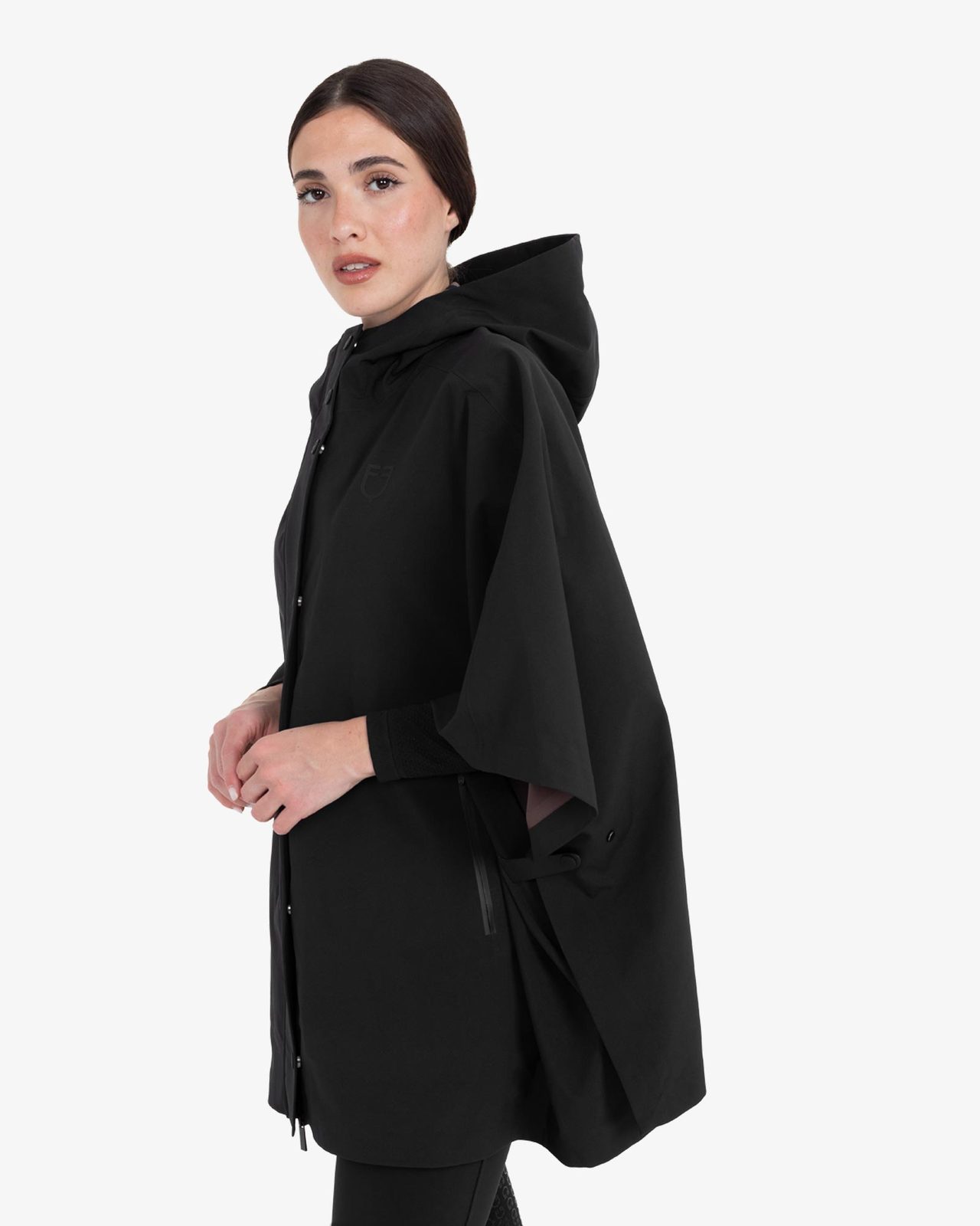 Women's technical waterproof cape