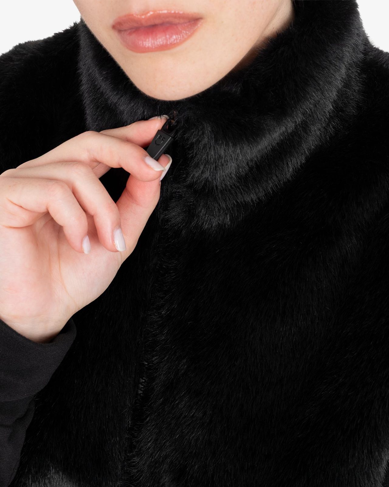 Women's faux fur vest