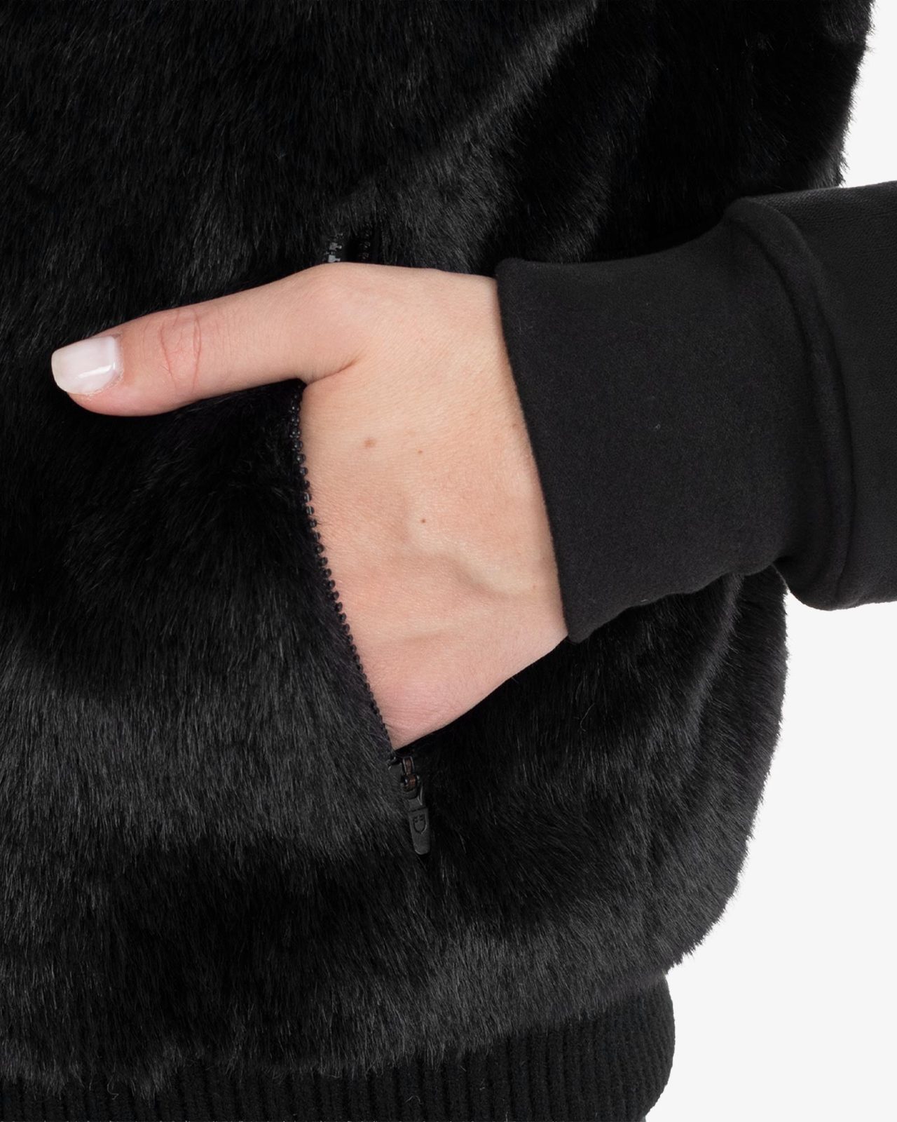 Women's faux fur vest