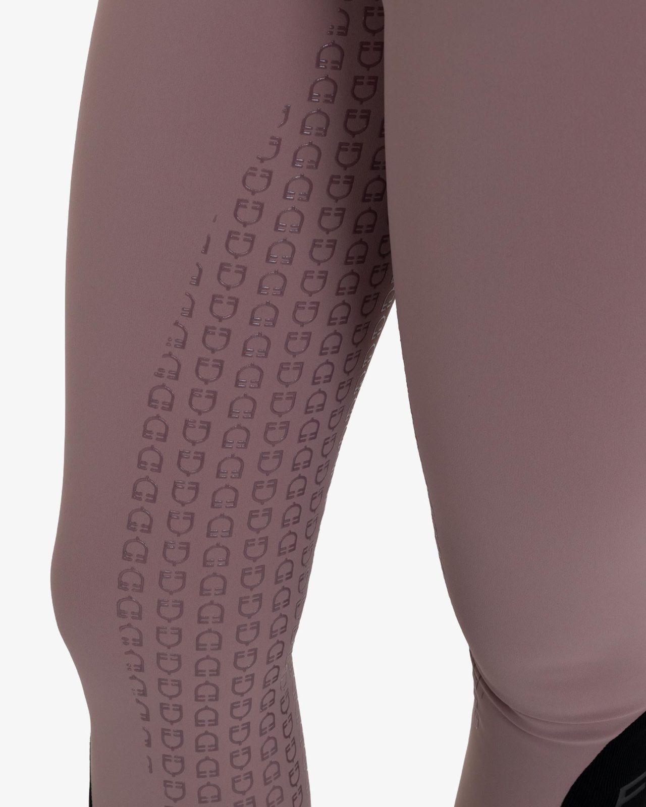 Women's high-waisted full grip breeches in bi-stretch fabric