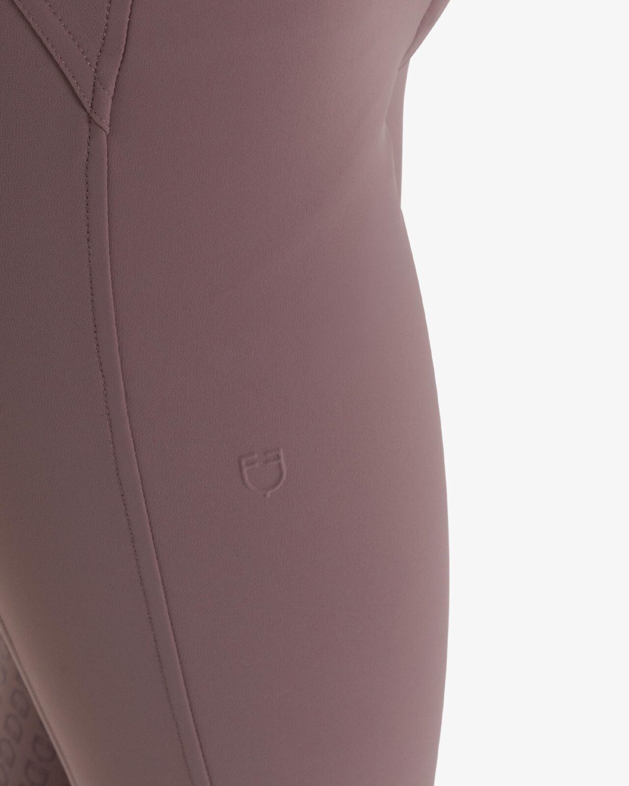 Women's high-waisted full grip breeches in bi-stretch fabric