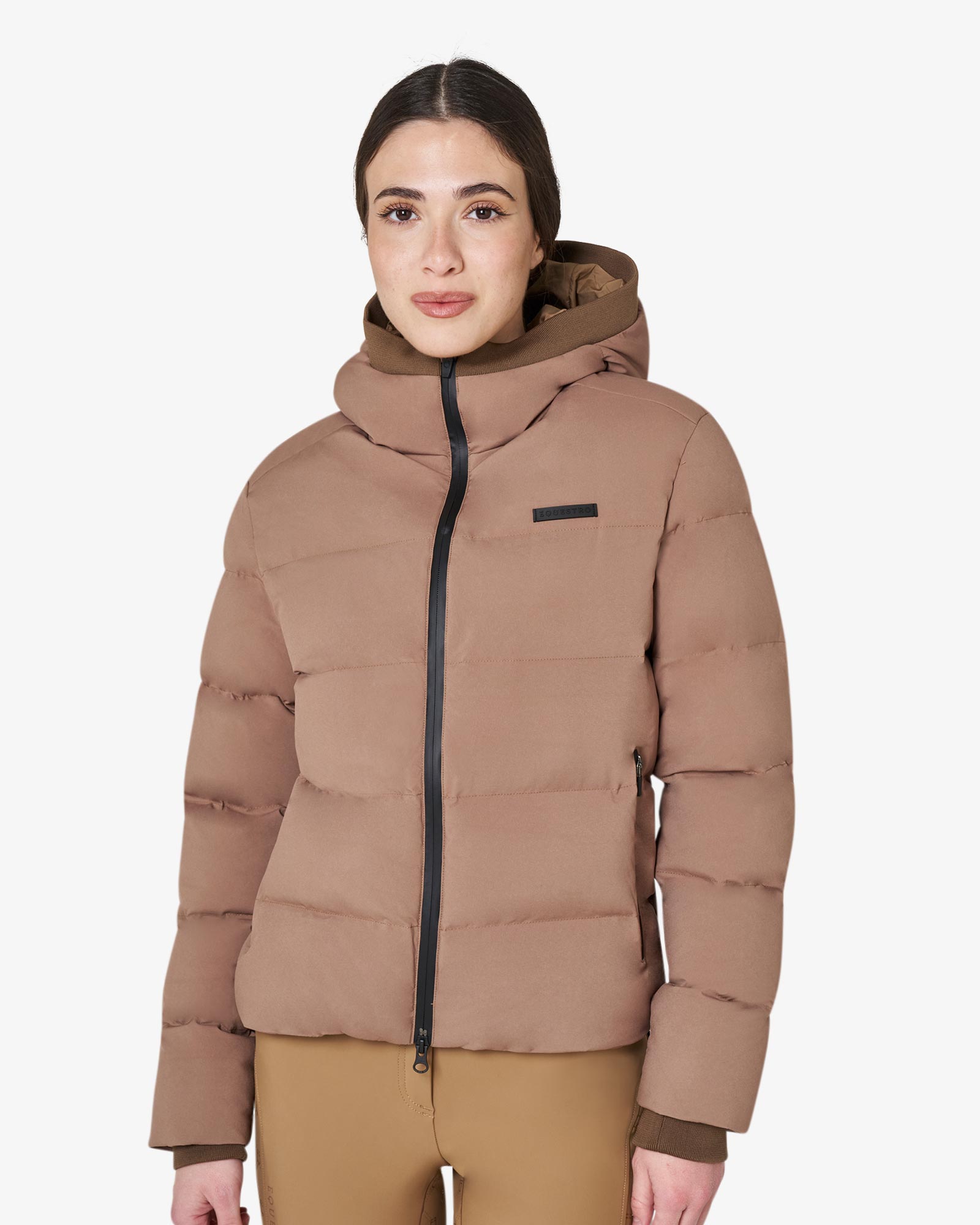 Women's hooded down jacket
