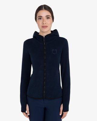 Women's fleece zip-up sweatshirt