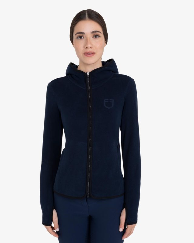 Women's fleece zip-up sweatshirt