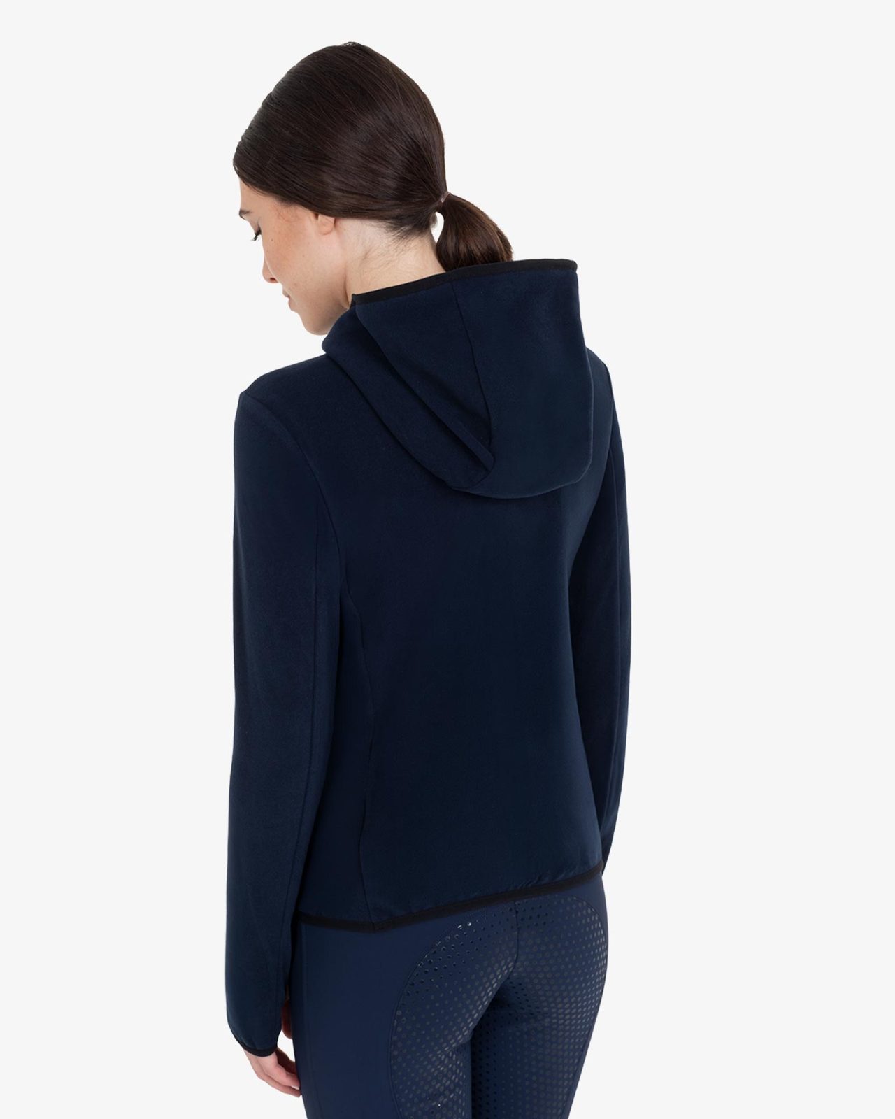 Women's fleece zip-up sweatshirt