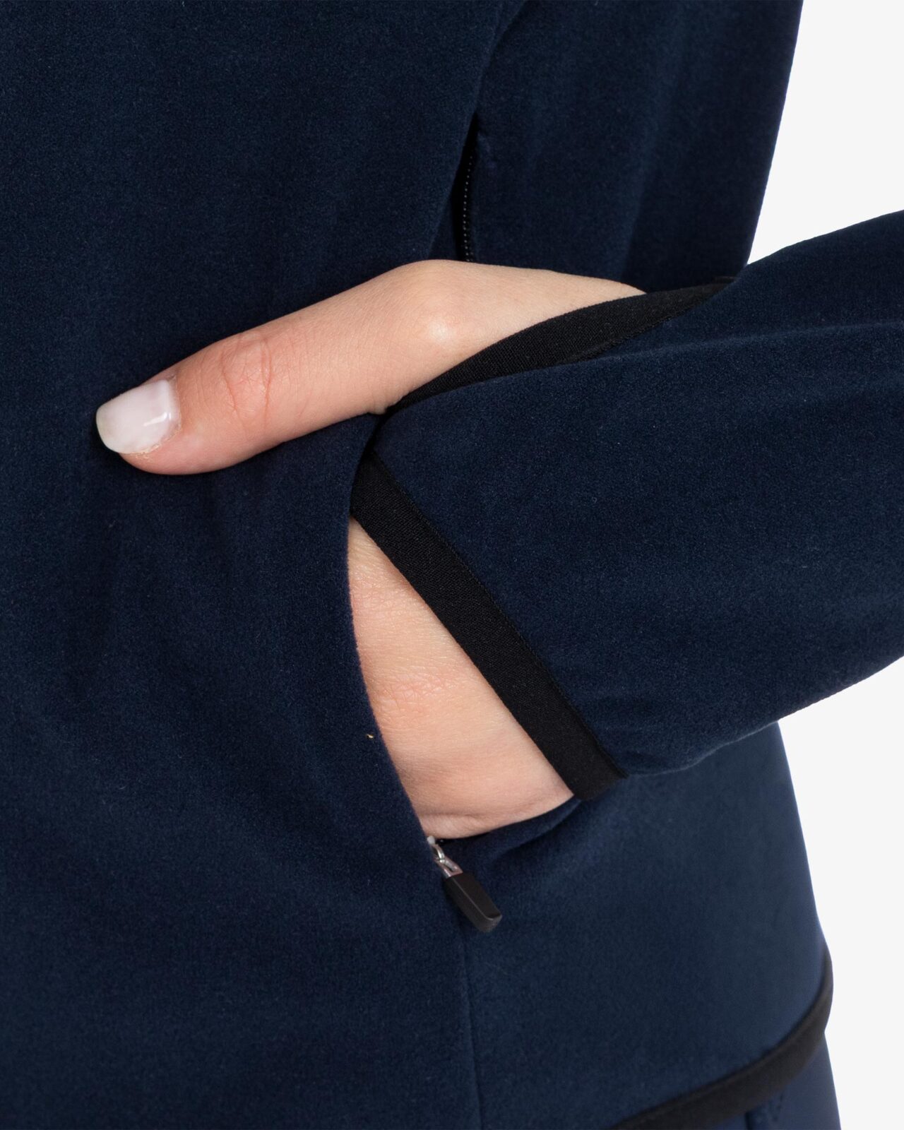 Women's fleece zip-up sweatshirt