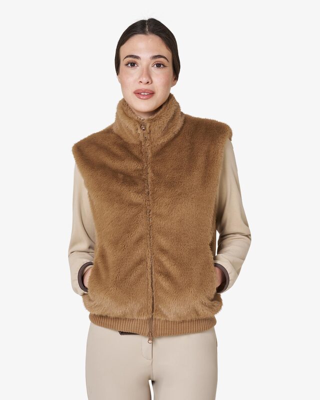 Women's faux fur vest