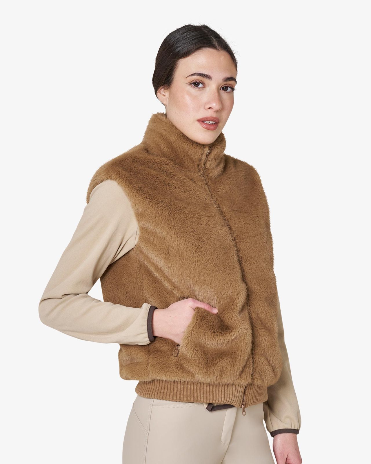Women's faux fur vest
