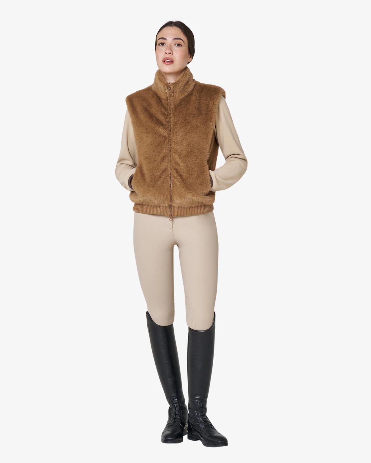 Women's faux fur vest