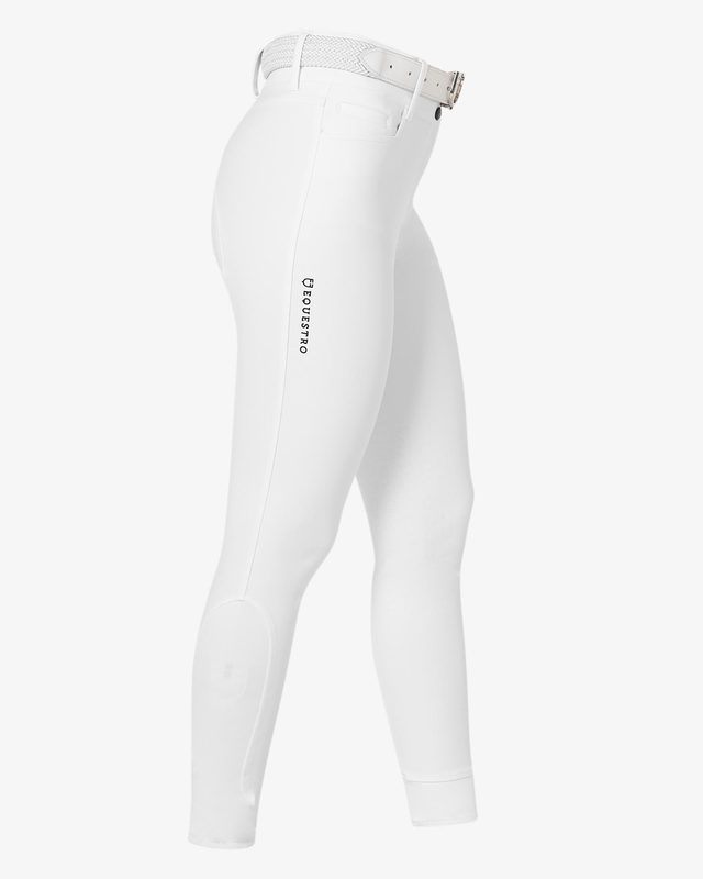 Women's high-waisted knee grip breeches with fleece lining