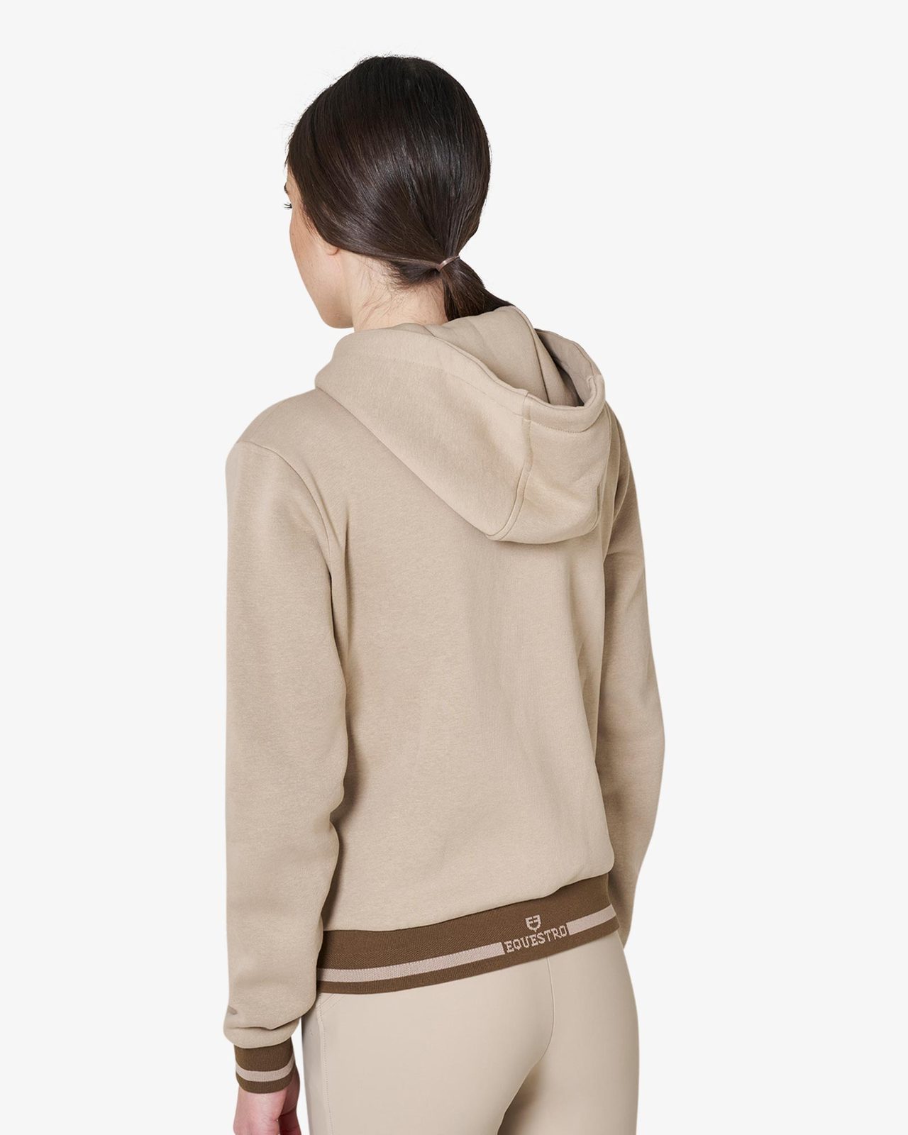 Women's hoodie with front zipper