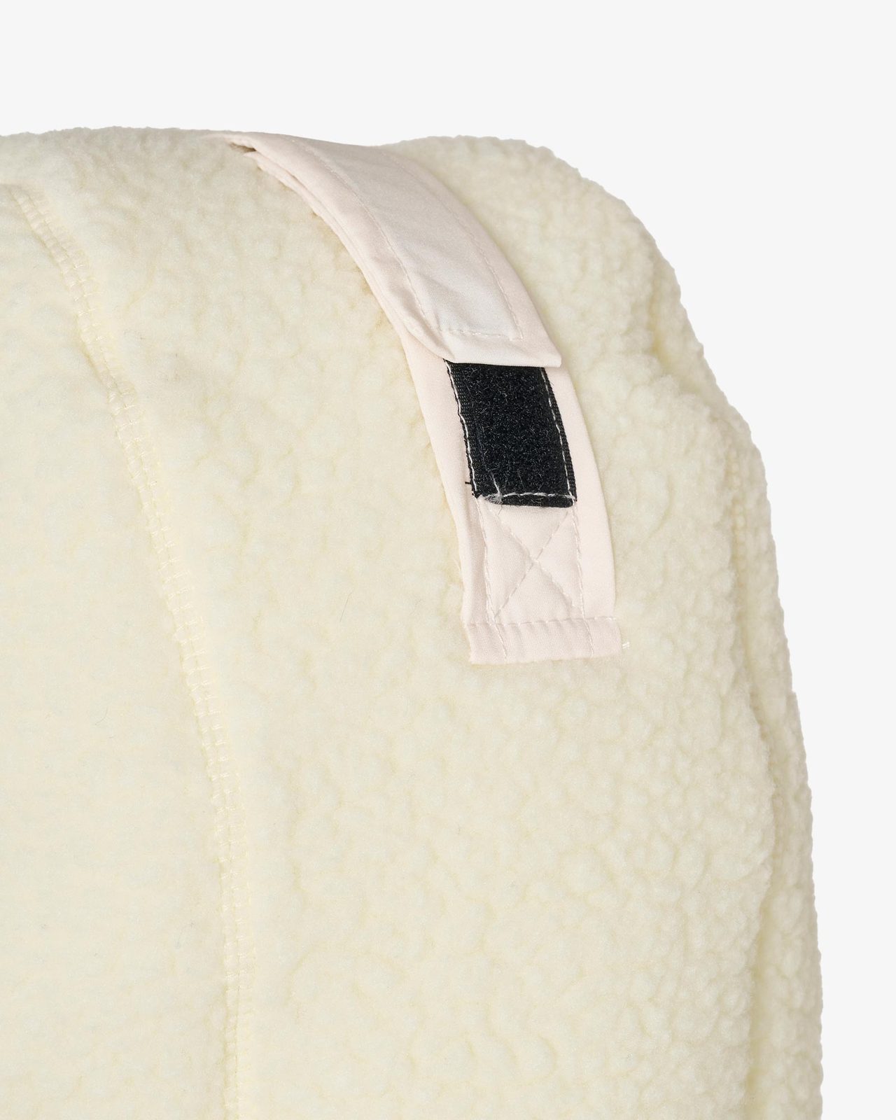 Women's down jacket with teddy inserts