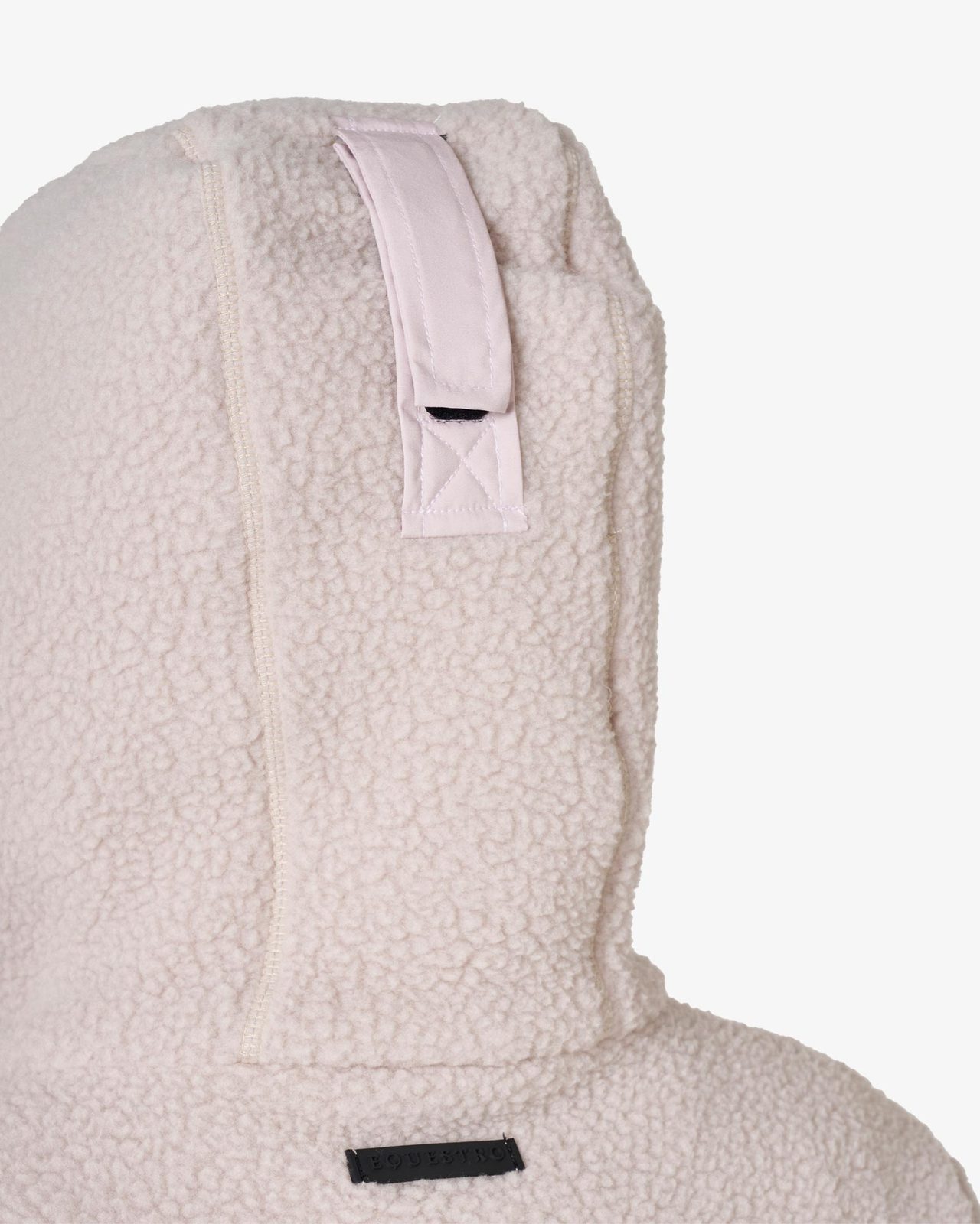 Felpa donna in pile teddy con cappuccio e zip