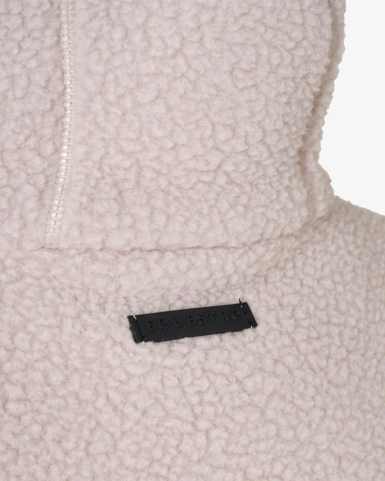Felpa donna in pile teddy con cappuccio e zip