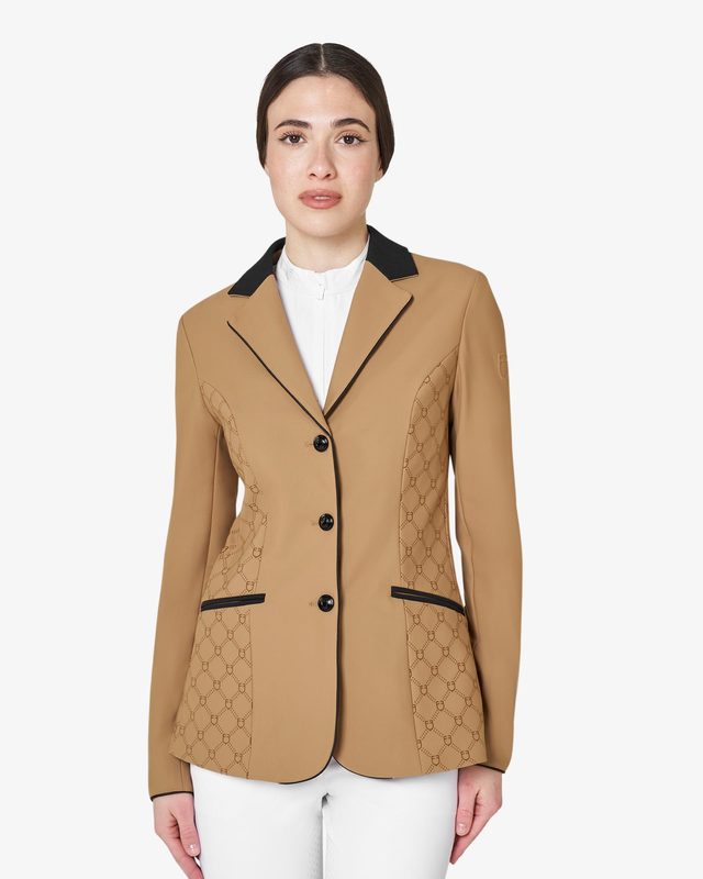 Giacca concorso donna monogram in tessuto effetto velluto