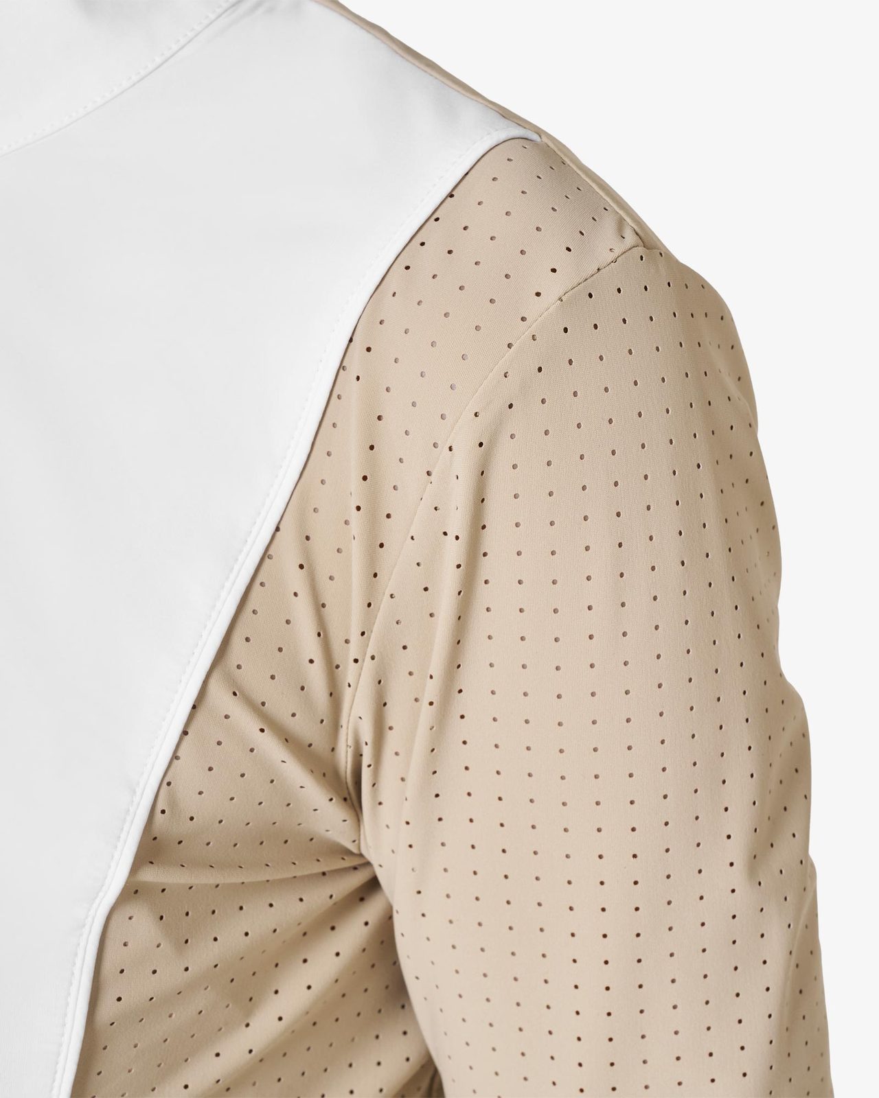 Women’s perforated long-sleeved competition polo shirt