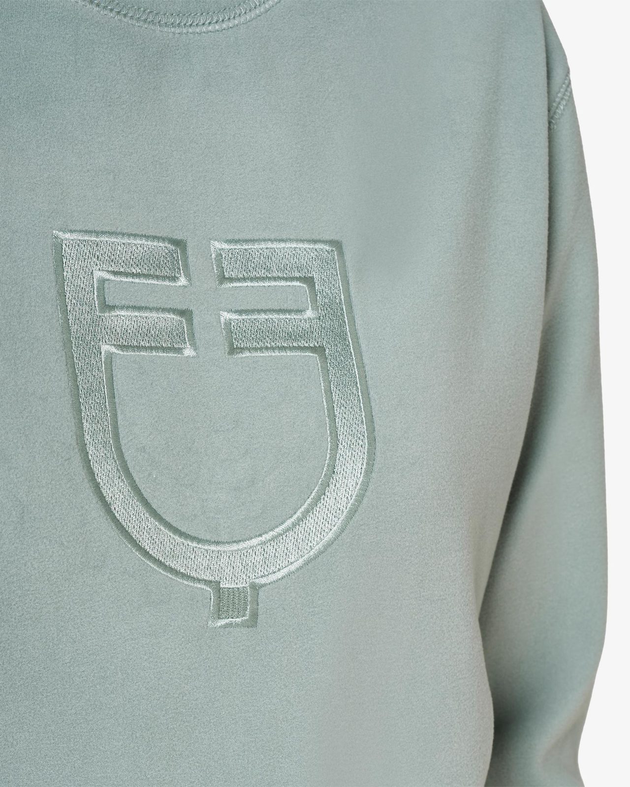 Women's fleece crewneck sweatshirt