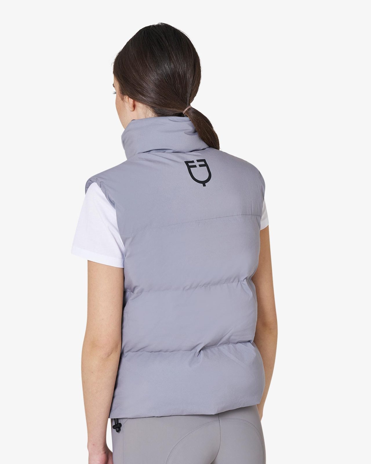 Women's padded high collar vest