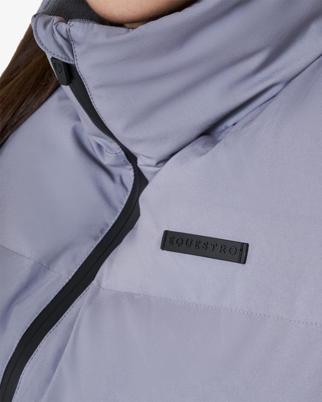 Women's padded high collar vest