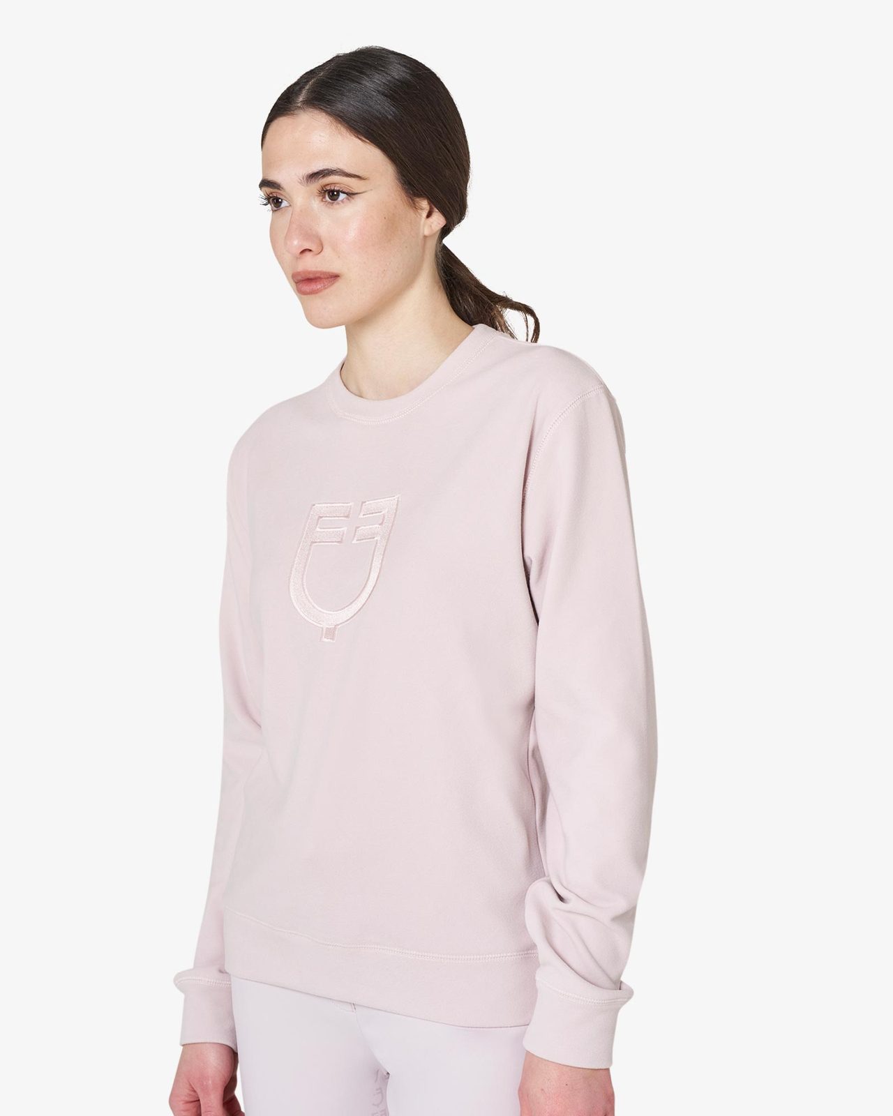 Women's fleece crewneck sweatshirt