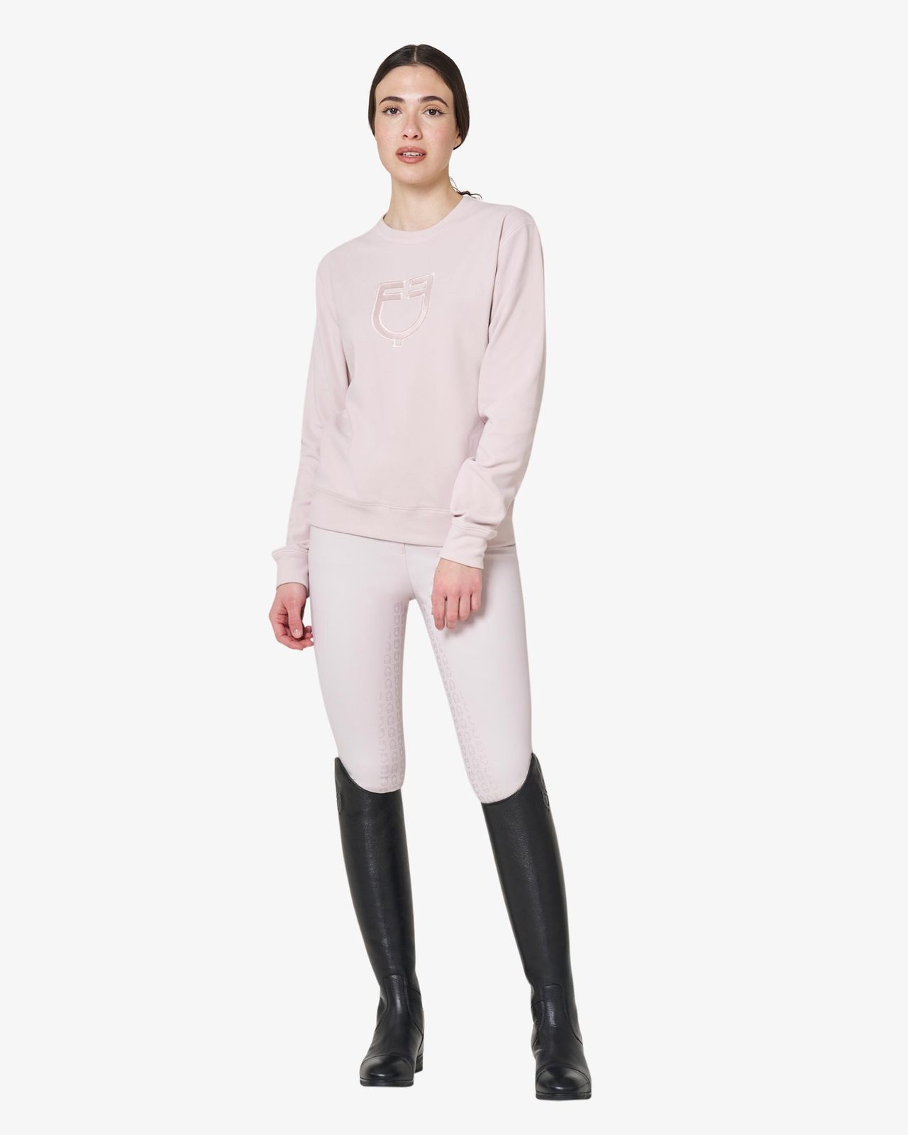 Women's fleece crewneck sweatshirt