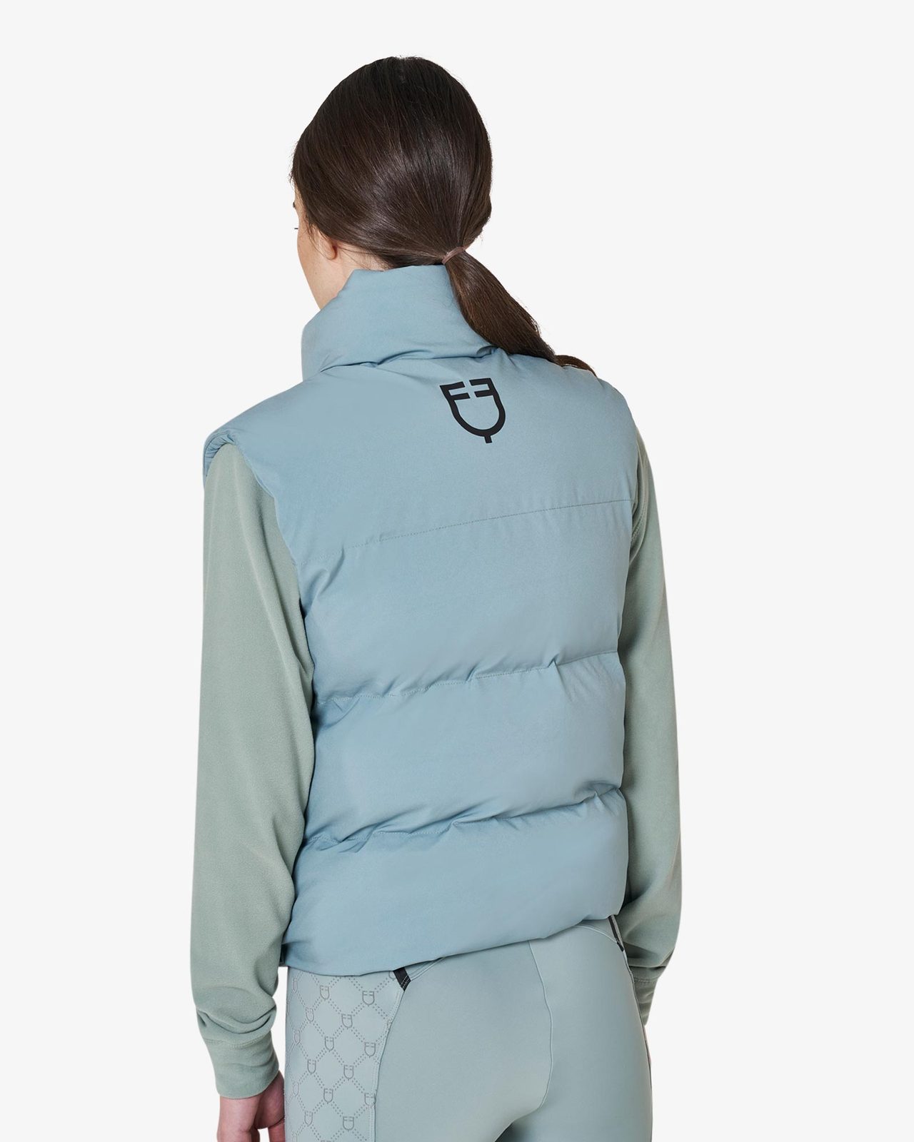 Women's padded high collar vest