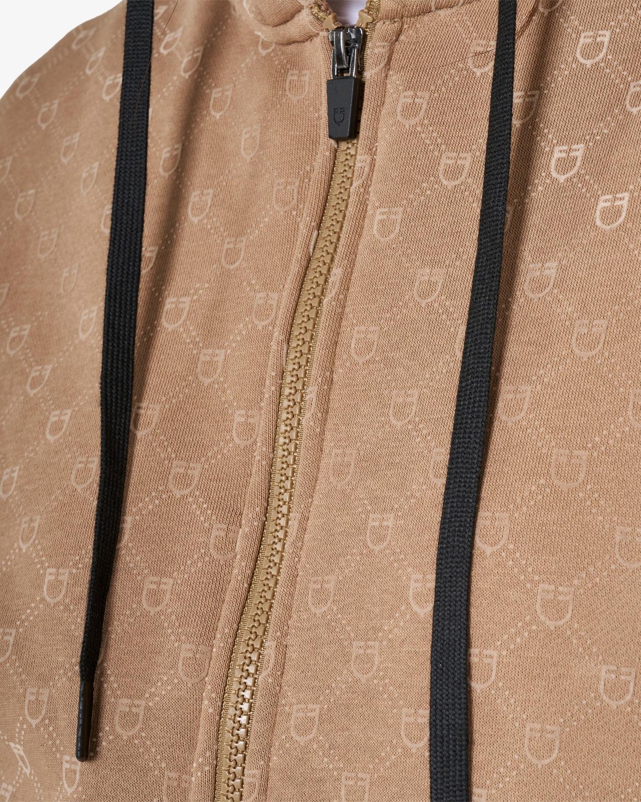 Felpa donna monogram con cappuccio